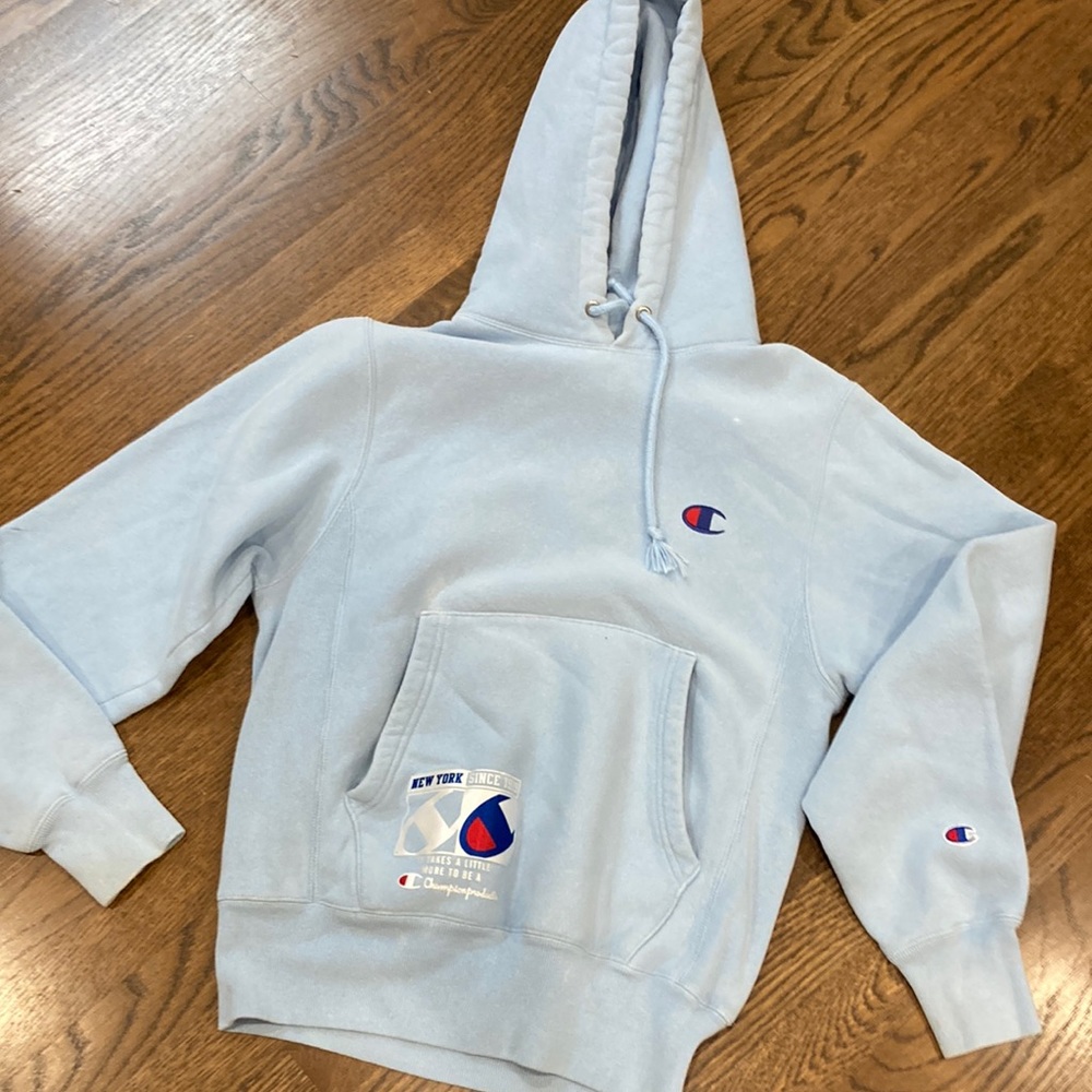 Light blue hoodie